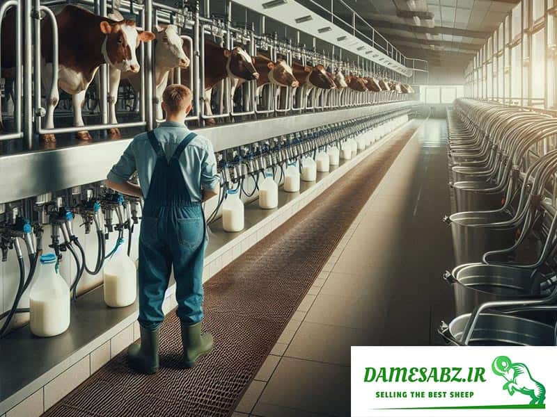 کاهش تولید شیر گاو